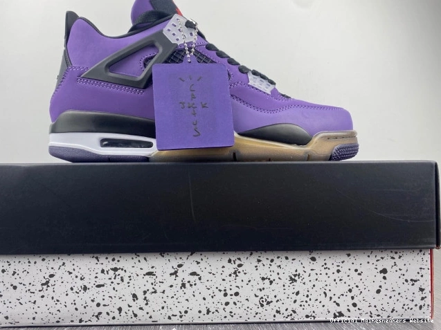 Official Maikesneakers Travis Purple Jordan Family) 766296 4 and LN4 Retro Scott (Friends 0812